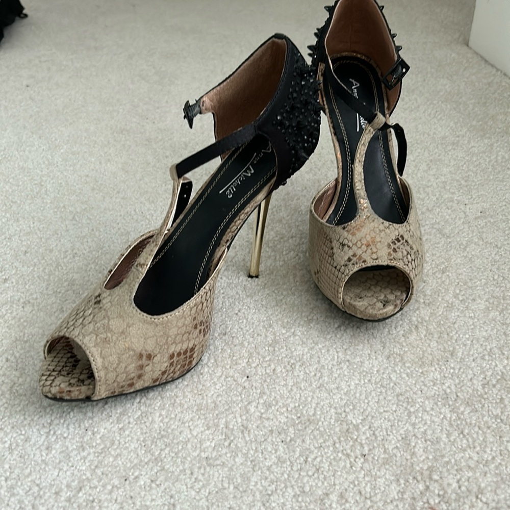Snakeskin heels